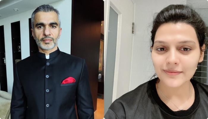 Umar Farooq Zahoor (L) and Sophia Mirza (R). —Pics taken from social media