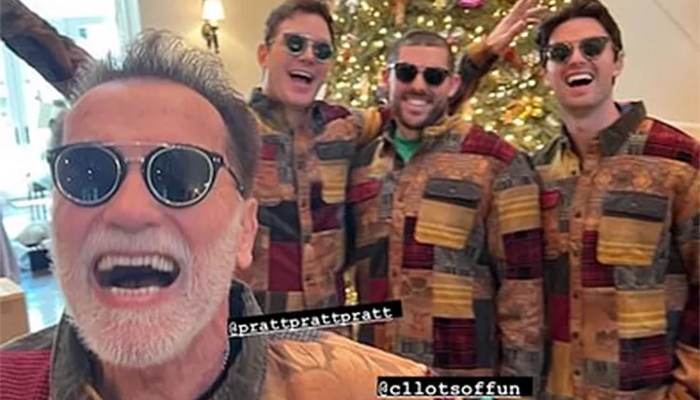 Arnold Schwarzenegger, Chris Pratt share heartwarming photo in matching shirts