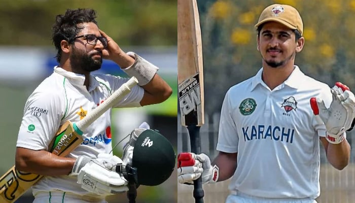 Pakistans players Imam-ul-Haq (left) and Saim Ayub. —AFP/Instagram/ cricyess/File