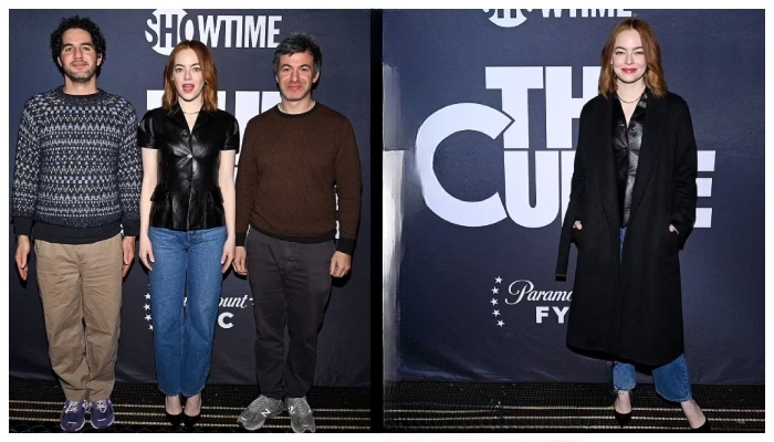 Emma Stone stole the spotlight alongside series creators Nathan Fielder and Benny Safdie