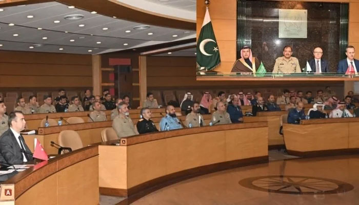 Pakistan, KSA and Turkiye Trilateral Defence Collaboration officials are meeting on January 8, 2024, at the General Headquarters (GHQ) in Rawalpindi. — ISPR