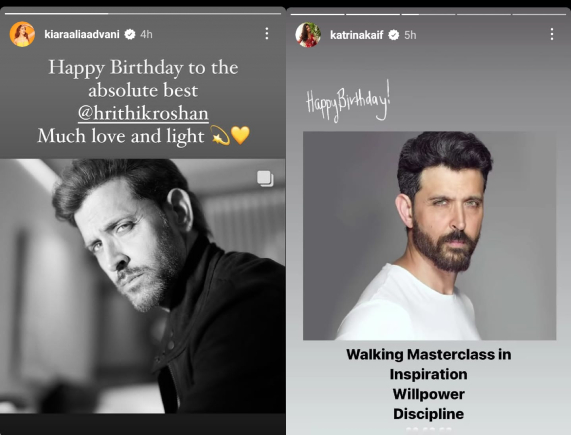 Katrina Kaif, Kiara Advani extend birthday wishes to Hrithik Roshan