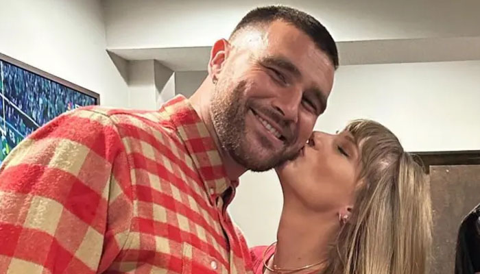 Taylor Swift and Travis Kelce spotted together. — X/@thespun
