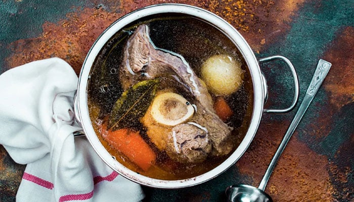 Bone broth is packed with vitamins and minerals that are great for the skin