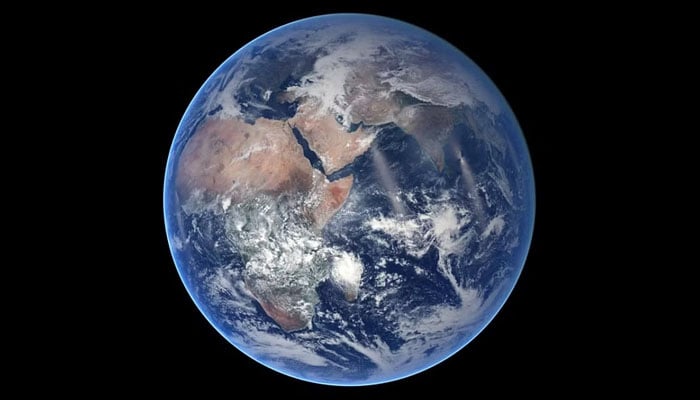 This file Nasa Earth Observatory photo released August 21, 2014 and acquired March, 30 2014 shows an image of Earth. — Nasa/AFP