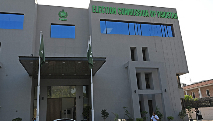 The headquarters of the Election Commission of Pakistan in Islamabad on September 21, 2023. — AFP