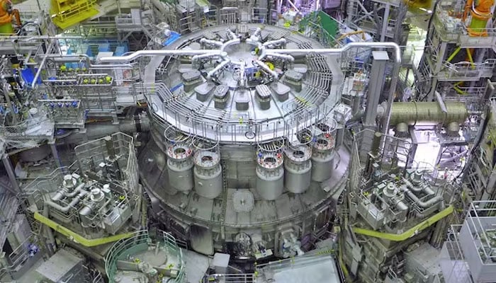 The JT-60SA, the worlds biggest nuclear fusion reactor constructed to date, before its planned inauguration in the city of Naka, Ibaraki prefecture. — AFP/File