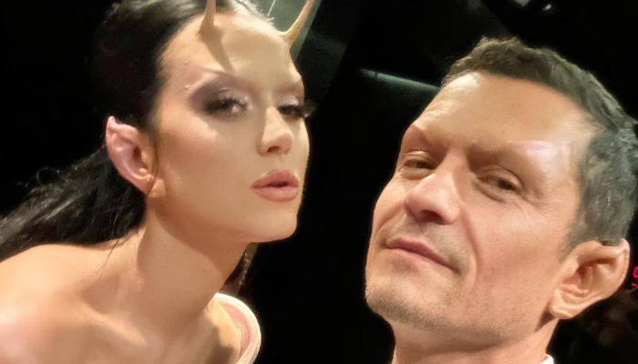 Katy Perry and Orlando Bloom in alien makeup