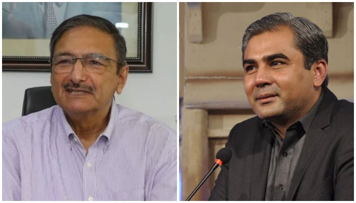 Now former PCB head Zaka Ashraf (left) and Chairman-designate Mohsin Naqvi. — PCB/Facebook/ Mohsin Naqvi/File