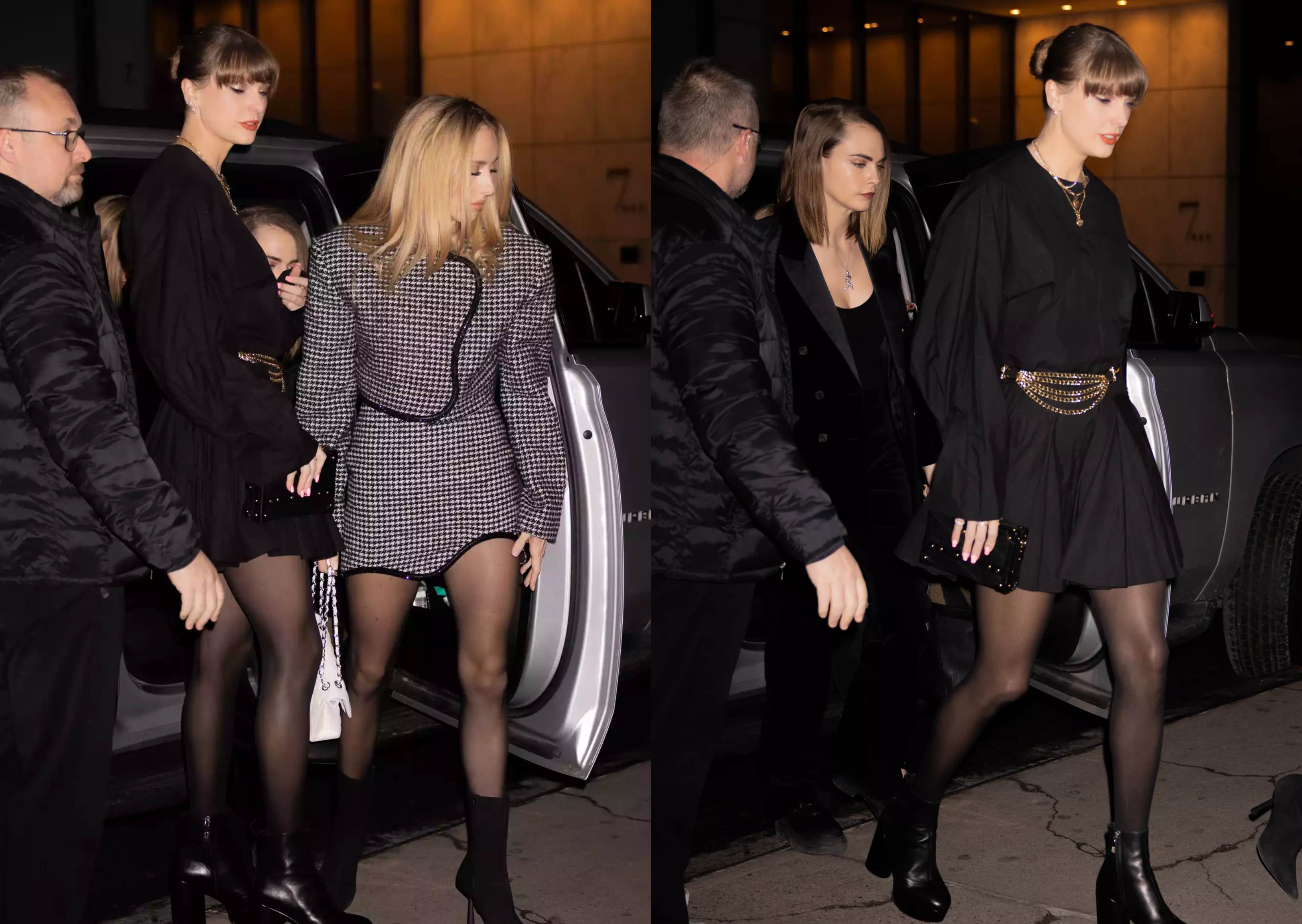 Taylor Swift Rocks a Little Black Dress for Girls' Night Out