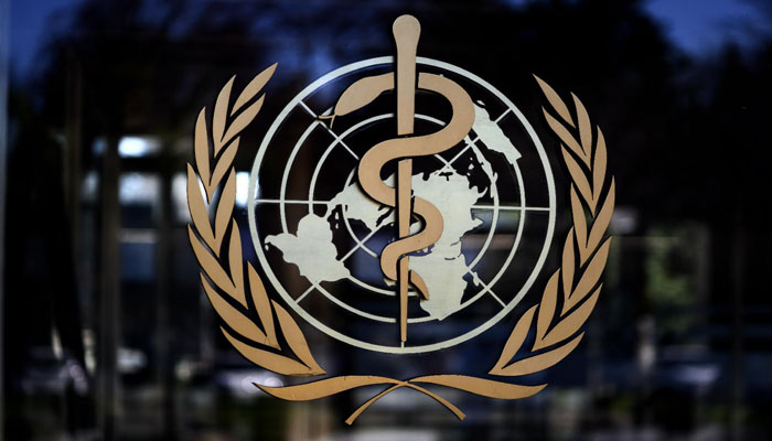 The logo of the World Health Organization (WHO) at the entrance of its headquarters in Geneva. — AFP