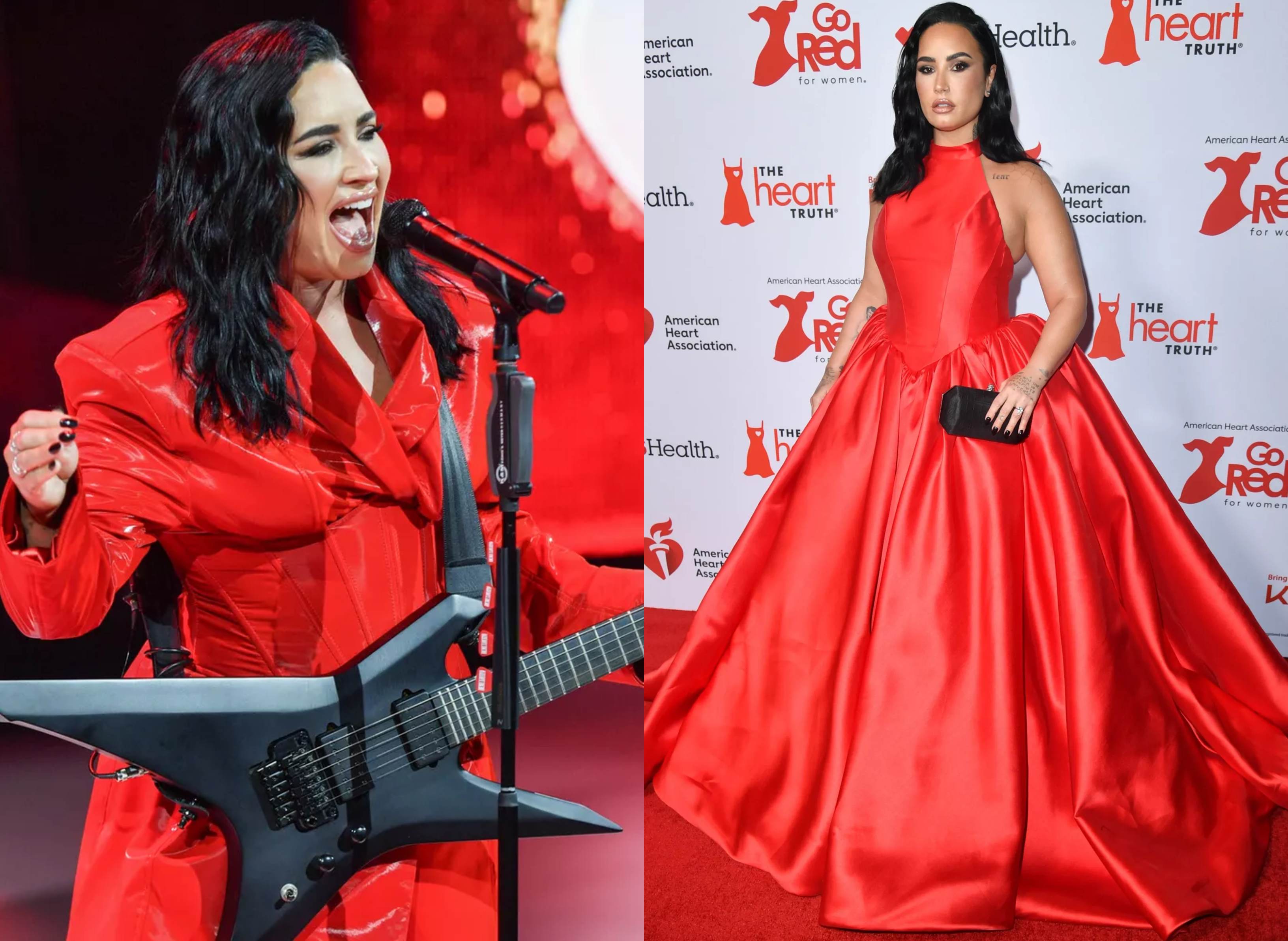 Demi Lovato: From gown to glam! Rockstar surprise at Red Dress Concert