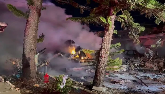 Image of the plane crash site. — Fox News
