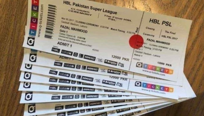 PSL 2017 tickets seen in this undated image. — X/File