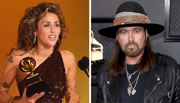 Miley Cyrus snubs dad Billy Ray Cyrus in speech for Grammy win