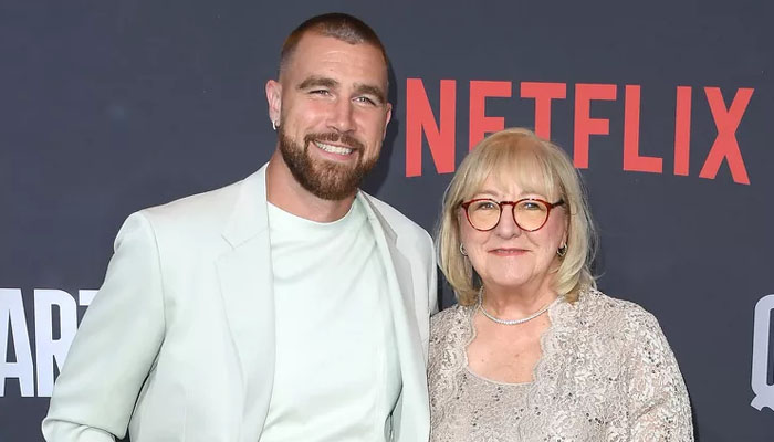 Travis Kelce and Donna Kelce spotted together. — Steve Granitz