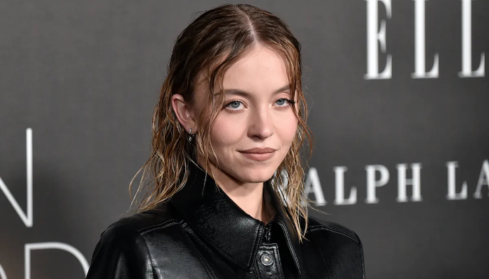 Sydney Sweeney in all-black look