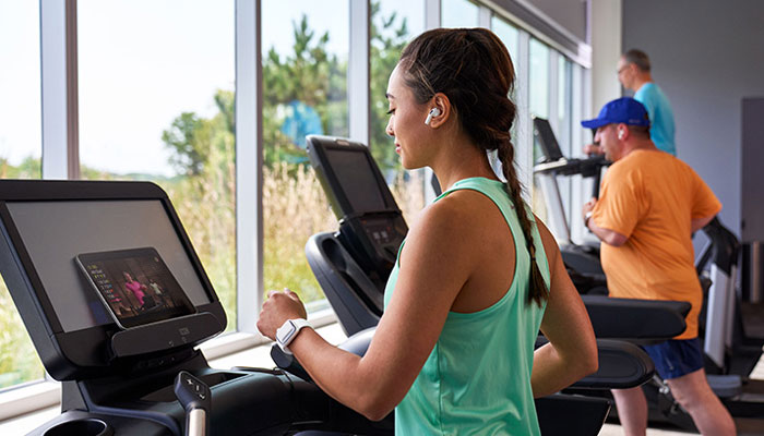 People run on treadmills in gym. — Anytime Fitness/File