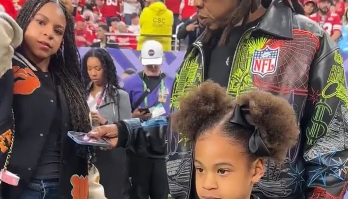 Jay-Z attends 2024 Super Bowl with daughters