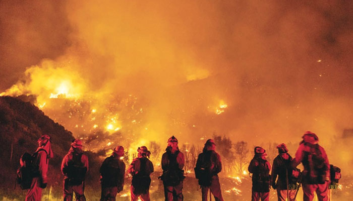 Image of the deadly El Dorado fire in California. — X/@bwk4r