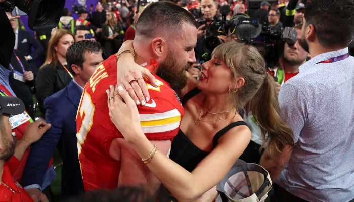 Taylor Swift and Travis Kelce showoff PDA at Super Bowl 2024 After-Party