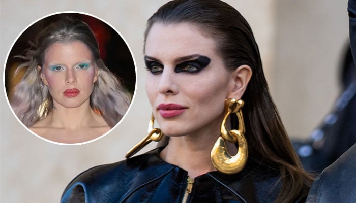Julia Fox debuted her bleached brows and hair at The Costume Ball during NYFW 2024