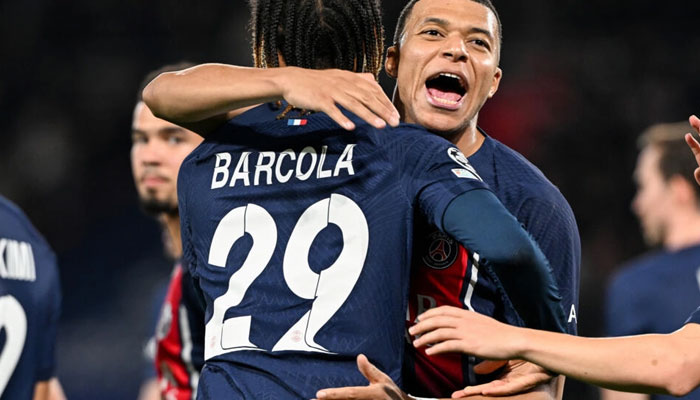 Kylian Mbappe and Bradley Barcola scored the goals as PSG beat Real Sociedad 2-0 in the first leg of their Champions League last-16 tie. — AFP