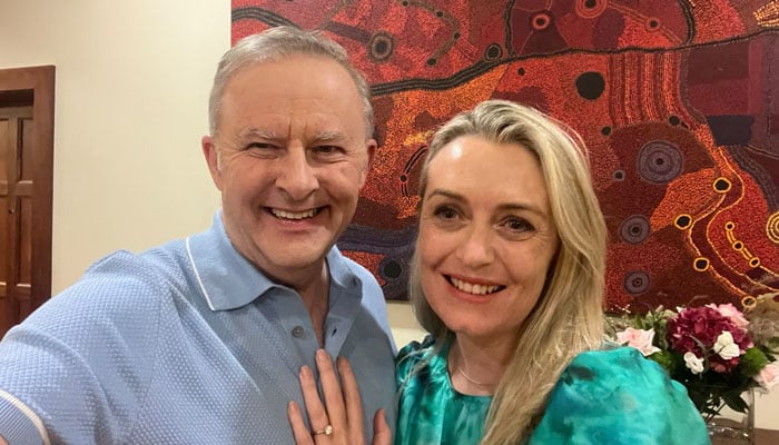 Australian Prime Minister Anthony Albanese and Jodie Haydon announced they were engaged with a photo posted on his X and Instagram accounts of himself with his now-fiancee. — Anthony Albanese/File