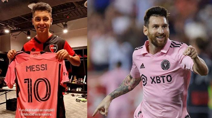 Who won Lionel Messi's jersey after Inter Miami friendly with Newell's Old Boys?