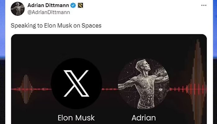 Adrian Dittmann is the alleged burner account of Elon Musk. — X/@adraindittmann