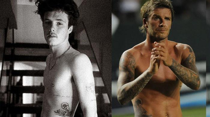 David Beckham’ın oğlu Cruz, babasının mirasını dövmeyle vücuduna aktarıyor
