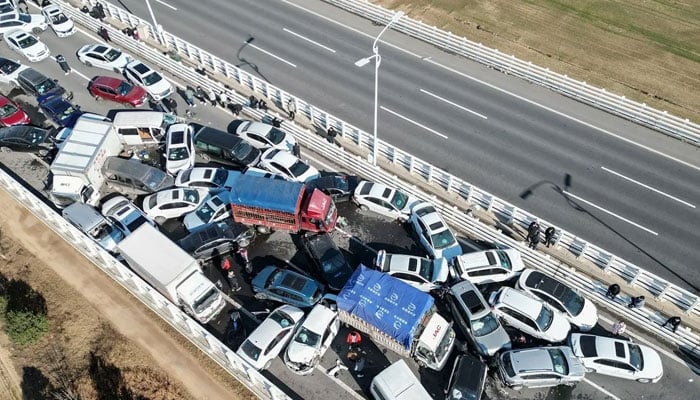 Over 100 cars collide in the Chinese city of Suzhou. — BNN Breaking/File
