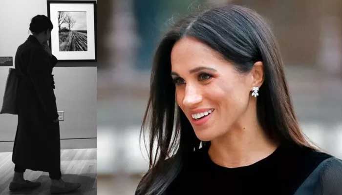 Meghan Markle seen wearing a large overcoat in new her photo