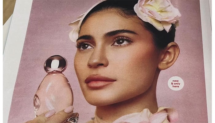 Kylie Jenner unveils debut fragrance after teasing on social media.