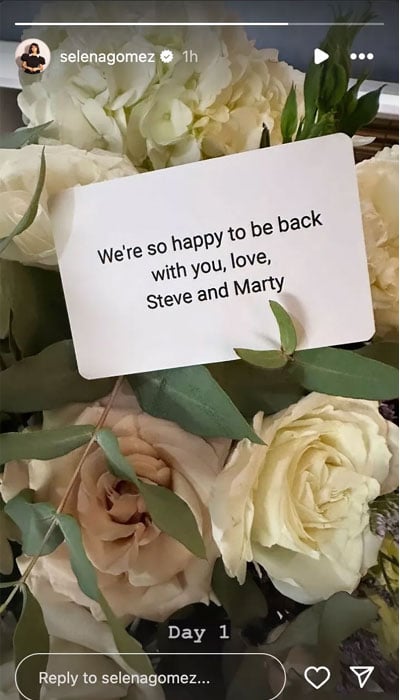 Selena Gomez gets flowers from ‘OMITB’ costars Steve Martin, Martin Short