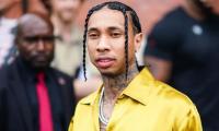 Tyga Makes Bold Statement In Leather At Vetements Womenswear During Paris Fashion 