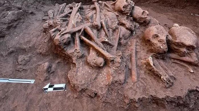 Eerie 1,500-year-old burial with stacked bones discovered in Mexico sewer