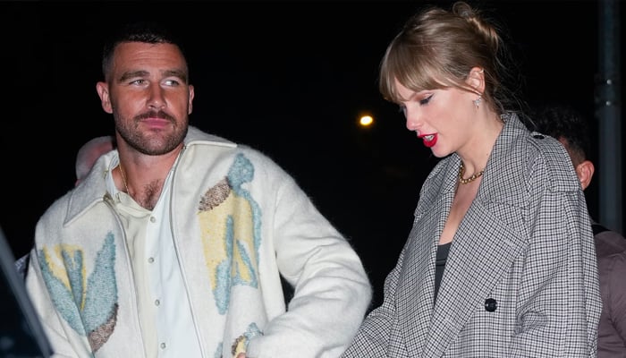 Taylor Swift and Travis Kelce after SNL in October