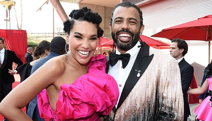 Daveed Diggs and Emmy Raver-Lampman share news of new arrival.