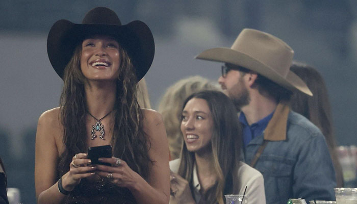 Bella Hadid, new beau Adan Banuelos pack on PDA at rodeo