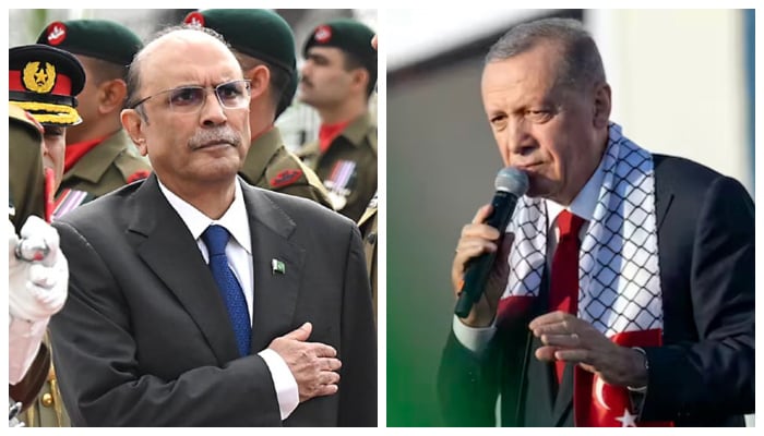 President Asif Ali Zardari (left) and Turkish President Tayyip Erdogan. — NNI/AFP/File