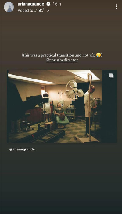 Ariana Grande shares BTS of enigmatic ‘WCBF’ music video: ‘Not VFX’