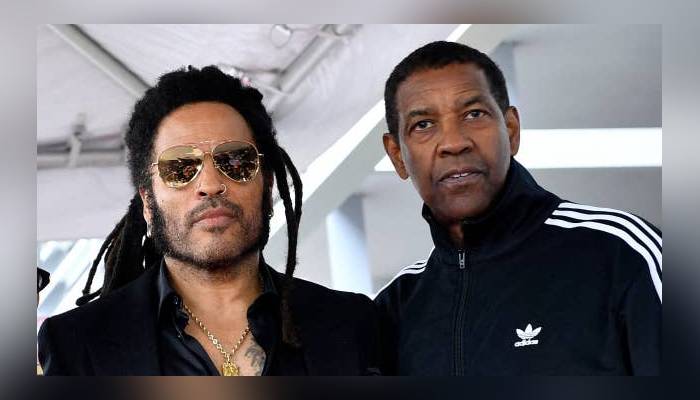 Denzel Washington shares insight into his bond with Lenny Kravitz at Walk of Fame event