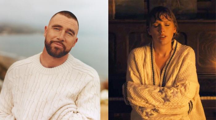 Travis Kelce pays nod to Taylor Swift with L.A. outfit