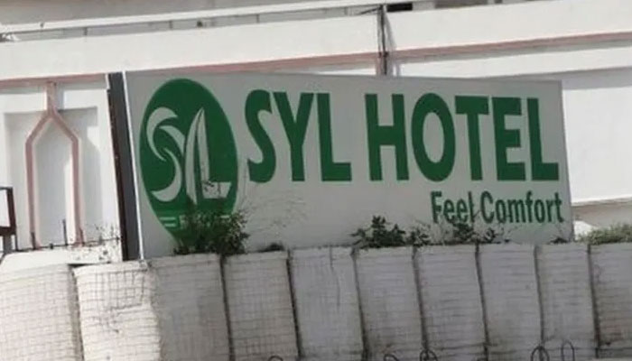 A signboard of the Syl Hotel attacked by Al-Shabaab militants. — AFP/File
