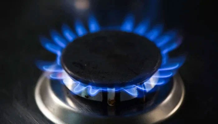 A representational image showing lit burner of a gas stove. — AFP/File