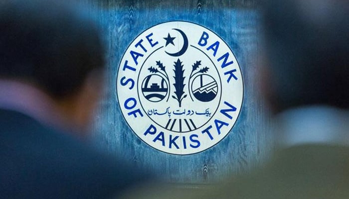 State Bank of Pakistan logo seen on a wall in this undated image. — Bloomberg/File