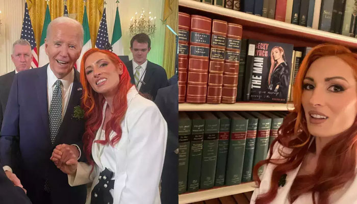 Becky Lynch visits Joe Biden in White House. — Instagram/@beckylynchwwe