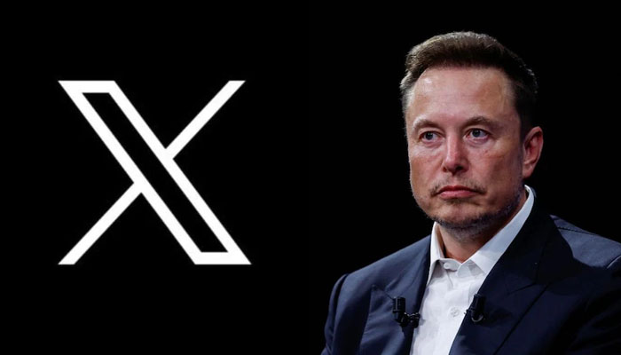 Elon Musk gestures during a gathering with the X logo as a backdrop. — AFP/File