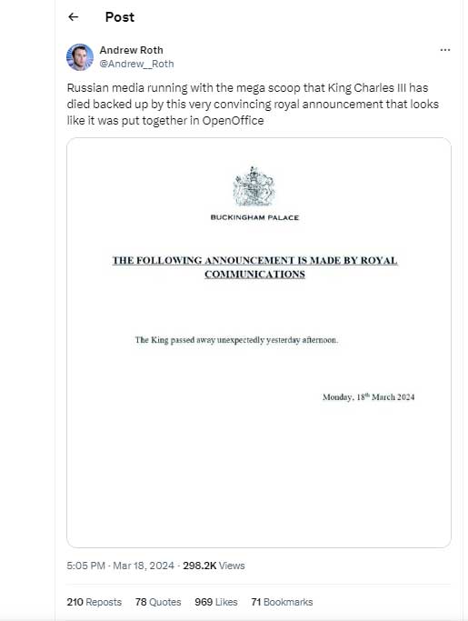 British embassy shares fresh details on King Charles health to snub demise rumours